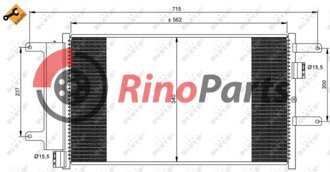 504084147 kondenzátor klimatizácie - NRF 35751