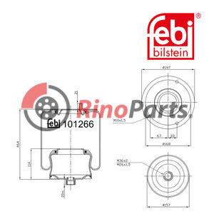 667 328 00 01 Air Spring with steel piston