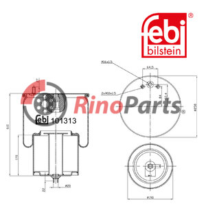 20554770 Air Spring with steel piston