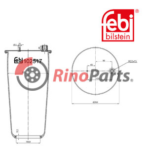 960 320 00 57 S1 Air Spring without piston
