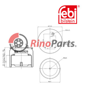 1794 422 Air Spring with steel piston