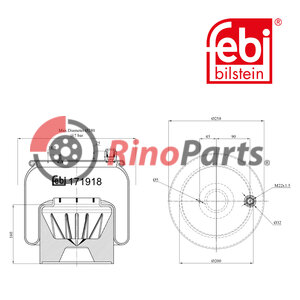 960 320 00 57 Air Spring with plastic piston