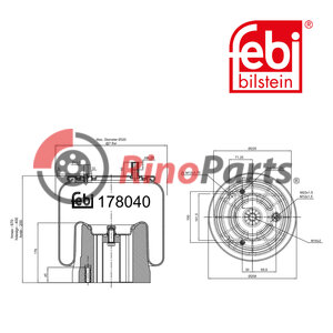 1077929 Air Spring with plastic piston