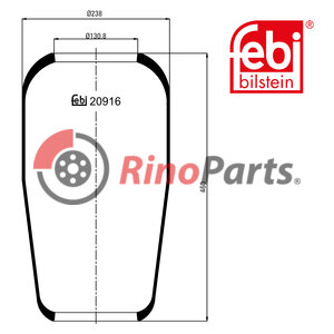 81.43601.0126 Air Spring without piston