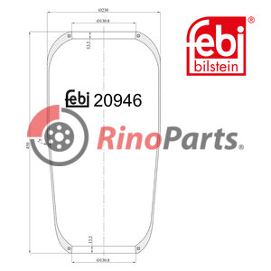 628 323 00 92 Air Spring without piston