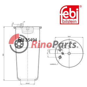 81.43601.0151 Air Spring without piston