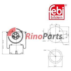 1697 684 Air Spring with steel piston