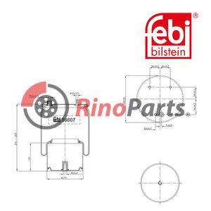 1697 680 Air Spring with steel piston