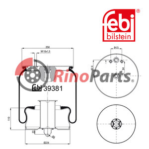 20573311 Air Spring with steel piston