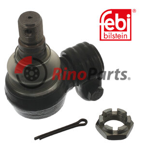 1 394 443 Angle Ball Joint for steering hydraulic cylinder with castle nut and cotter pin