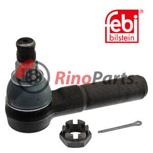 1743 555 Tie Rod End with castle nut and cotter pin