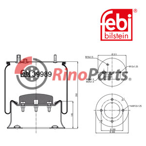 50 10 130 683 Air Spring with steel piston