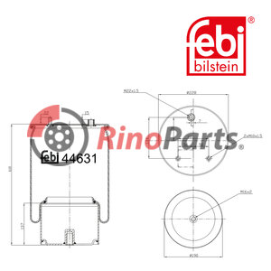 1794 428 Air Spring with steel piston