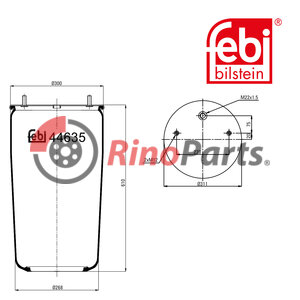 00246192 Air Spring without piston