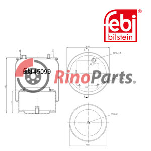 1794 420 Air Spring with steel piston