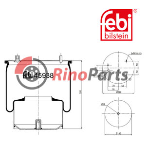 1697 685 Air Spring with steel piston