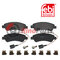 1673603480 BRAKE PAD SET WITH ADDITIONAL PARTS