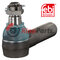 1743 555 Tie Rod End with castle nut and cotter pin