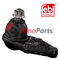 4110A073 Ball Joint with castle nut and cotter pin