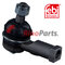 MR162710 Tie Rod End with castle nut and cotter pin
