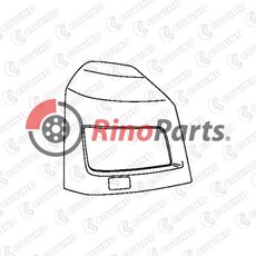 81416106752 UPPER BUMPER RH WITH HEADLAMP WIPER HOLE AND COVER