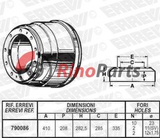 42118427 BRAKE DRUM