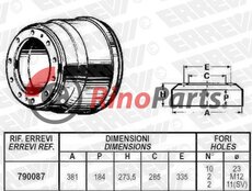 42063017 BRAKE DRUM