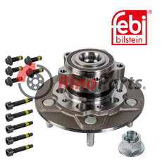 2 168 129 Wheel Bearing Kit with wheel hub, ABS sensor ring and additional parts