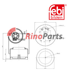 1697 683 Air Spring with steel piston