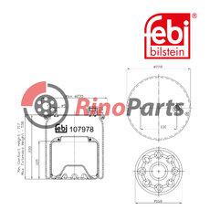 961 320 09 21 Air Spring with steel piston