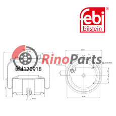 1794 423 Air Spring with steel piston