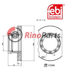 3 079 0016 51 Brake Disc with ABS sensor ring