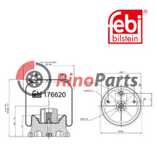 709377003 Air Spring with plastic piston