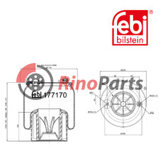 961 320 70 21 Air Spring with plastic piston