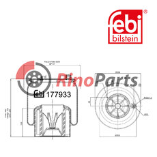 961 320 46 21 Air Spring with plastic piston