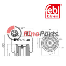 1077929 Air Spring with plastic piston