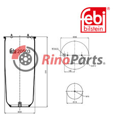 1 379 393 Air Spring without piston