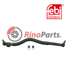 1197338 Drag Link with castle nuts and cotter pins, from steering gear to 1st front axle