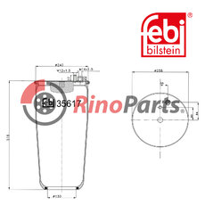 81.43601.0153 Air Spring without piston