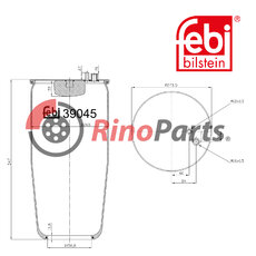 81.43601.0155 Air Spring without piston
