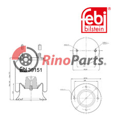 M-001472 Air Spring with steel piston