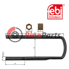 A-00087 U-Bolt with nuts