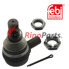 1399 725 Angle Ball Joint for steering hydraulic cylinder with castle nut and cotter pin