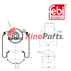 21961447 Air Spring with steel piston and piston rod