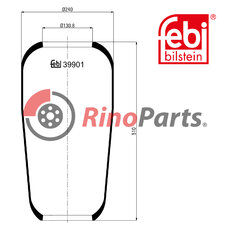 81.43601.0127 Air Spring without piston