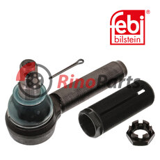 85104188 S1 Tie Rod / Drag Link End with threaded sleeve, castle nut and cotter pin