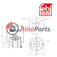 74 22 025 611 Air Spring with plastic piston