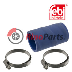 1744 072 S1 Coolant Hose with hose clamps